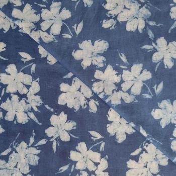 Indigo Hand Block Print aus Indien – FLORAL